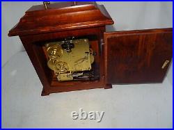 Vintage Bracket Clock, Franz Hermle 340-020 Westminster Chimes Movement. Working