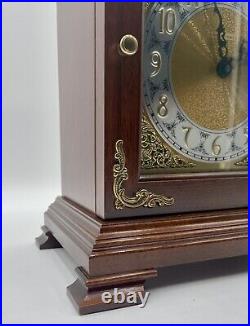 Vintage Bradford Clocks Wood Brass Quartz Mantle Clock Handcrafted USA