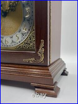 Vintage Bradford Clocks Wood Brass Quartz Mantle Clock Handcrafted USA