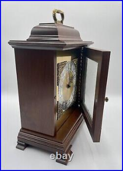 Vintage Bradford Clocks Wood Brass Quartz Mantle Clock Handcrafted USA