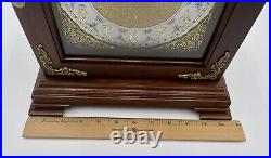 Vintage Bradford Clocks Wood Brass Quartz Mantle Clock Handcrafted USA