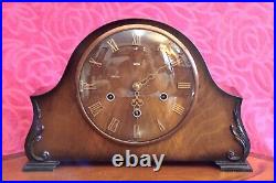 Vintage British'Smiths' 8-Day Floating Balance Clock with Westminster Chimes