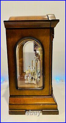 Vintage BuLova Westminster Solid Wood Walnut Finish Chime Clock B1845 Durant