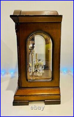 Vintage BuLova Westminster Solid Wood Walnut Finish Chime Clock B1845 Durant