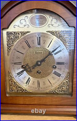 Vintage Bulova Mantle Clock W. Germany Hermle Movement Westminster Chimes Works