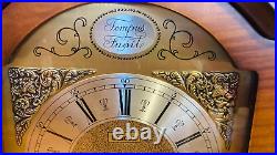 Vintage Bulova Mantle Clock W. Germany Hermle Movement Westminster Chimes Works