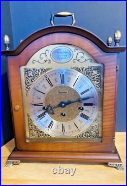 Vintage Bulova Mantle Clock W. Germany Hermle Movement Westminster Chimes Works