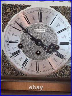 Vintage Bulova Tempus Fugit Mantel Clock Westminster Chimes Working