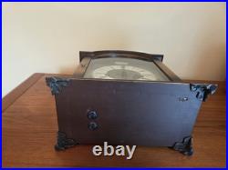 Vintage Bulova Tempus Fugit Mantel Clock Westminster Chimes Working