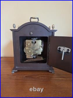 Vintage Bulova Tempus Fugit Mantel Clock Westminster Chimes Working