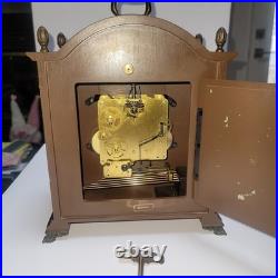 Vintage Bulova Tempus Fugit Mantel Clock Westminster Works. Beautiful