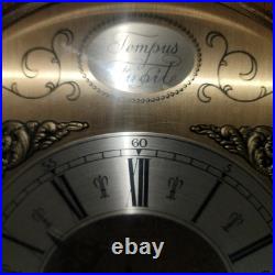 Vintage Bulova Tempus Fugit Mantel Clock Westminster Works. Beautiful