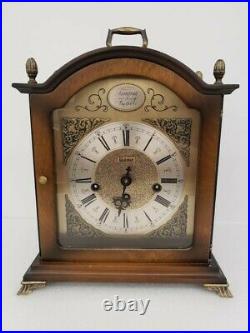 Vintage Bulova Tempus Fugit Mantel Clock Westminster chime, strikes, keeps time