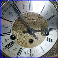 Vintage Bulova Tempus Fugit Westminster Chime 340-020 Mechanical Wind Up Clock
