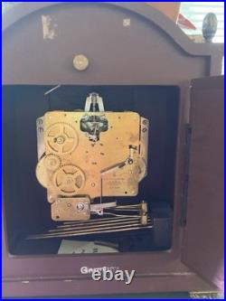 Vintage Bulova Tempus Fugit Westminster Chime mantel clock