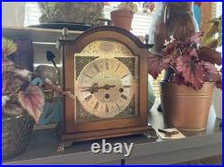 Vintage Bulova Tempus Fugit Westminster Chime mantel clock