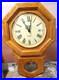 Vintage Bulova Westminster Wooden Wall Chime Clock w Pendulum 50 x 40 x 10 cm