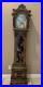 Vintage Chinoiserie REGULADORA Westminster Chime Black Laquer Grandfather Clock