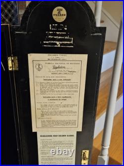 Vintage Chinoiserie REGULADORA Westminster Chime Black Laquer Grandfather Clock