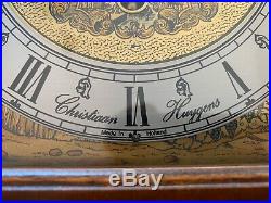Vintage Christiaan Huygens Westminster Mantel Clock with Silent Mode and Moon Dial