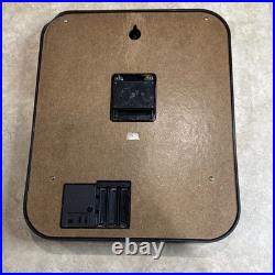 Vintage Citizen Japan Wall Clock Wood Grain Westminster Chime Mcm Working