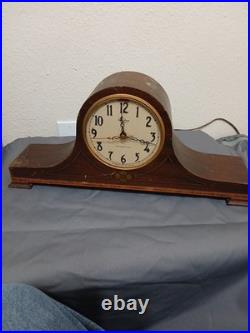 Vintage Clock Wood Case Decorative Antique Telechron Motored Westminster Chime