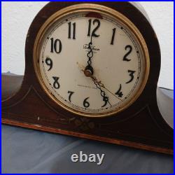 Vintage Clock Wood Case Decorative Antique Telechron Motored Westminster Chime