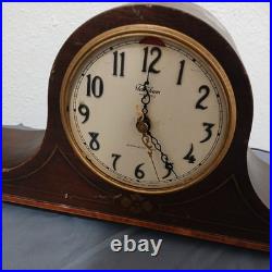 Vintage Clock Wood Case Decorative Antique Telechron Motored Westminster Chime