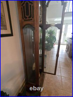 Vintage Colonial Grandfather Clock, oak