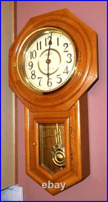 Vintage D&a Quartz Wooden Westminster Chime Pendulum Wall Clock 9908wps