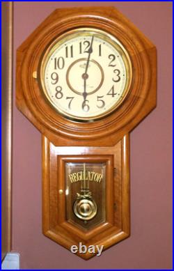 Vintage D&a Quartz Wooden Westminster Chime Pendulum Wall Clock 9908wps