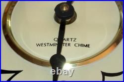 Vintage D&a Quartz Wooden Westminster Chime Pendulum Wall Clock 9908wps