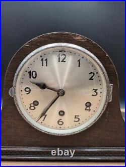 Vintage DRP Mahogany Napoleon Westminster Chiming Clock Used Working