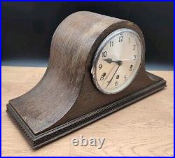 Vintage DRP Mahogany Napoleon Westminster Chiming Clock Used Working