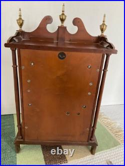 Vintage Daneker Mantel Clock Pillar&scroll Westminster Chime #534