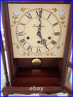 Vintage Daneker Mantel Clock Pillar&scroll Westminster Chime #534