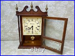 Vintage Daneker Mantel Clock Westminster Chimes Not Running No Wood Skirt