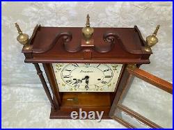 Vintage Daneker Mantel Clock Westminster Chimes Not Running No Wood Skirt