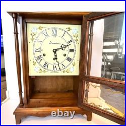 Vintage Daneker Pillar and Scroll Mantel Clock 8 day Westminster chime