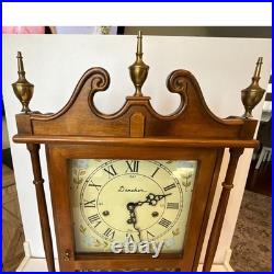 Vintage Daneker Pillar and Scroll Mantel Clock 8 day Westminster chime
