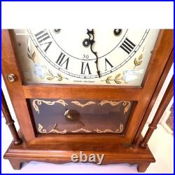 Vintage Daneker Pillar and Scroll Mantel Clock 8 day Westminster chime