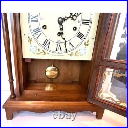 Vintage Daneker Pillar and Scroll Mantel Clock 8 day Westminster chime