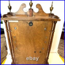 Vintage Daneker Pillar and Scroll Mantel Clock 8 day Westminster chime