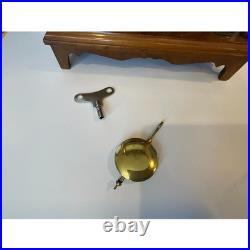 Vintage Daneker Pillar and Scroll Mantel Clock 8 day Westminster chime