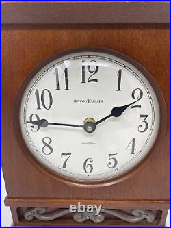 Vintage Dual Chiming Mantel Clock Howard Miller Model 630-173 Tested & Working
