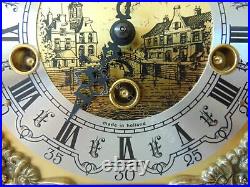 Vintage Dutch Christiaan Huygens Westminster Mantel Clock