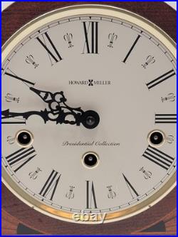 Vintage Elegant Large Howard Miller Presidential Triple Chime Mantle Clock. Read