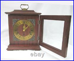 Vintage Elgin Book Shelf Mantel Westminster Chime Time Clock Made in Germany