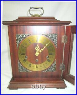 Vintage Elgin Book Shelf Mantel Westminster Chime Time Clock Made in Germany