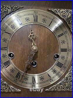 Vintage Elgin Welby Westminster Chime Mantel Clock W. Germany 350-060 Works Good